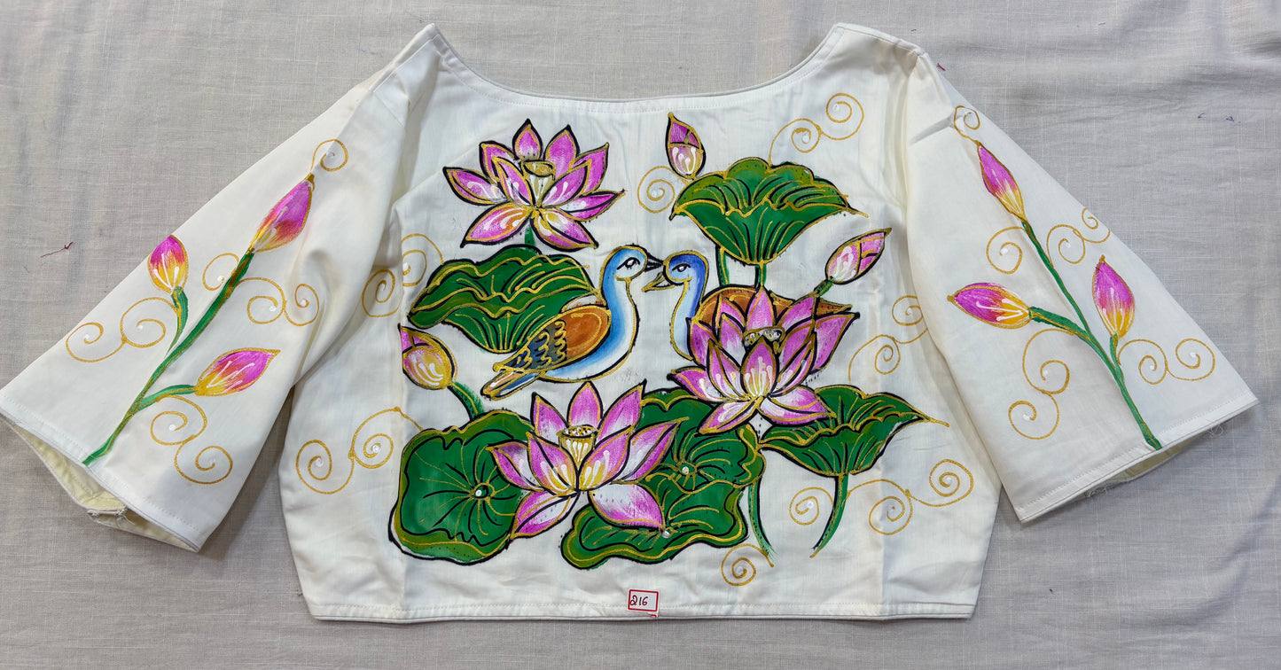 Hand Painted ReadyMade Blouse