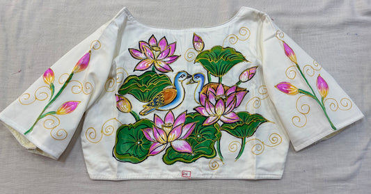 Hand Painted ReadyMade Blouse
