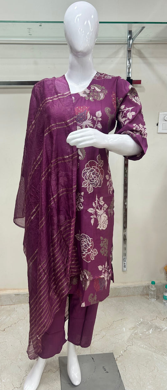 Vatican silk 3 piece  set