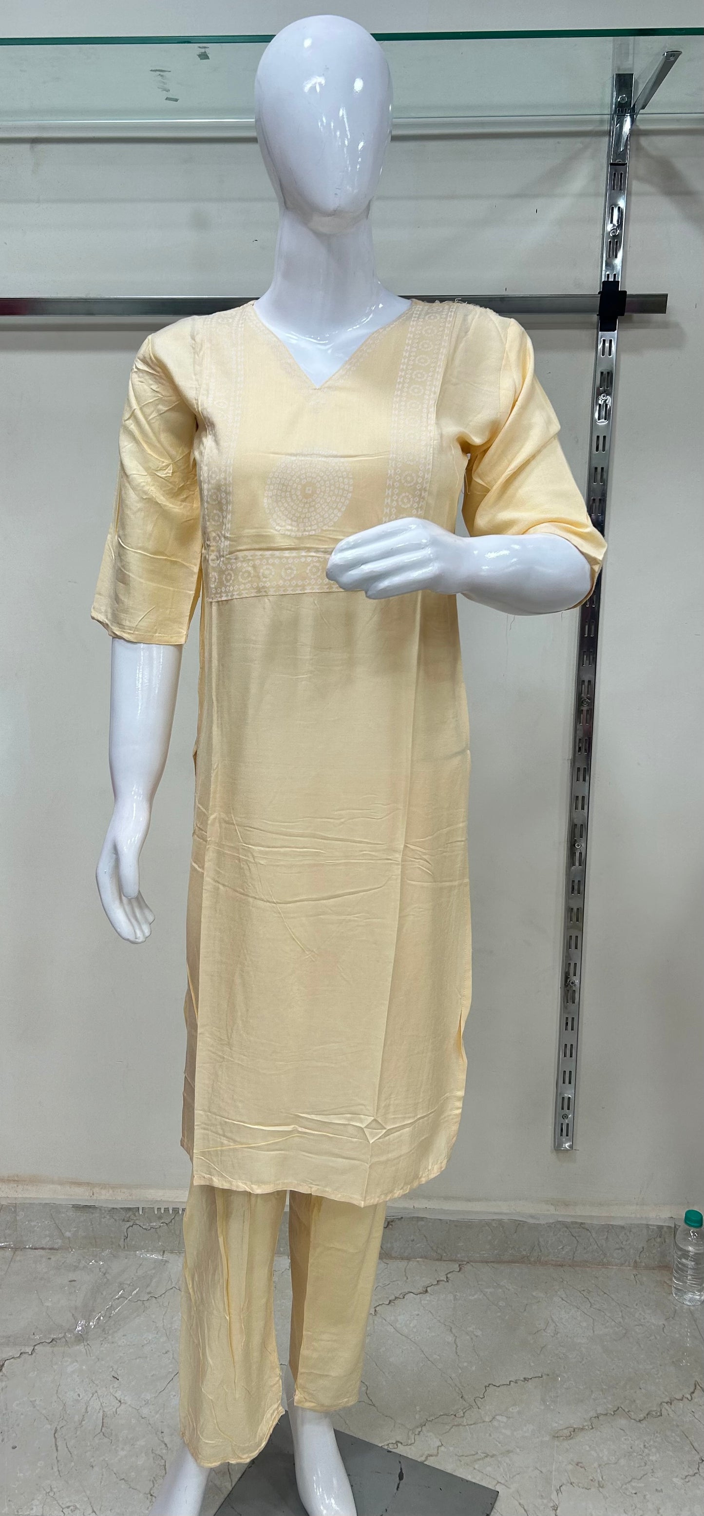 Rayon Block Print 2 piece Kurti