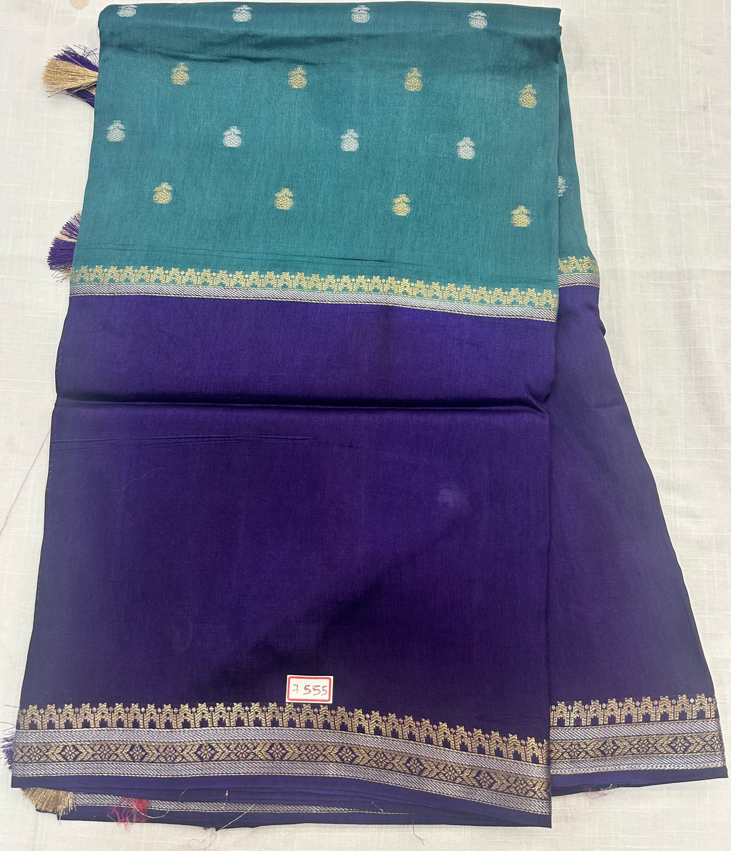 Vintage Russian Crepe saree