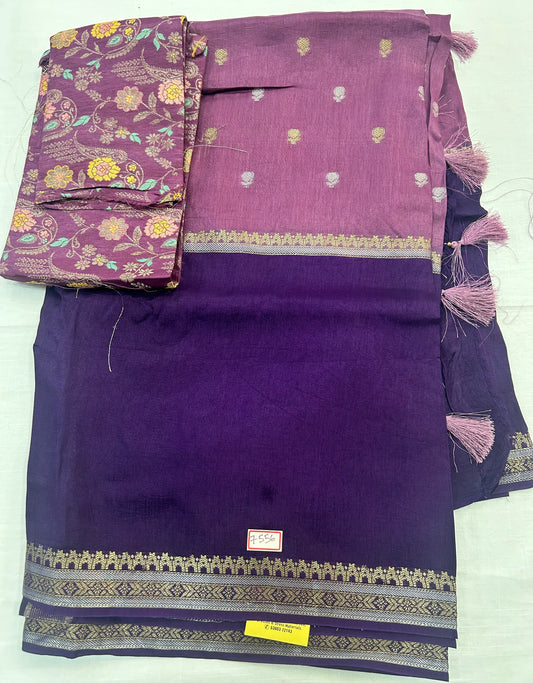 Vintage Russian Crepe saree