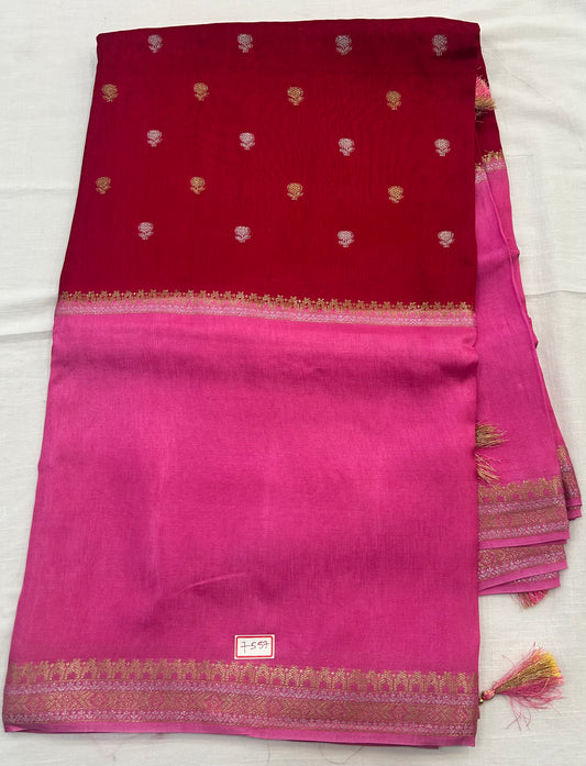 Vintage Russian Crepe saree