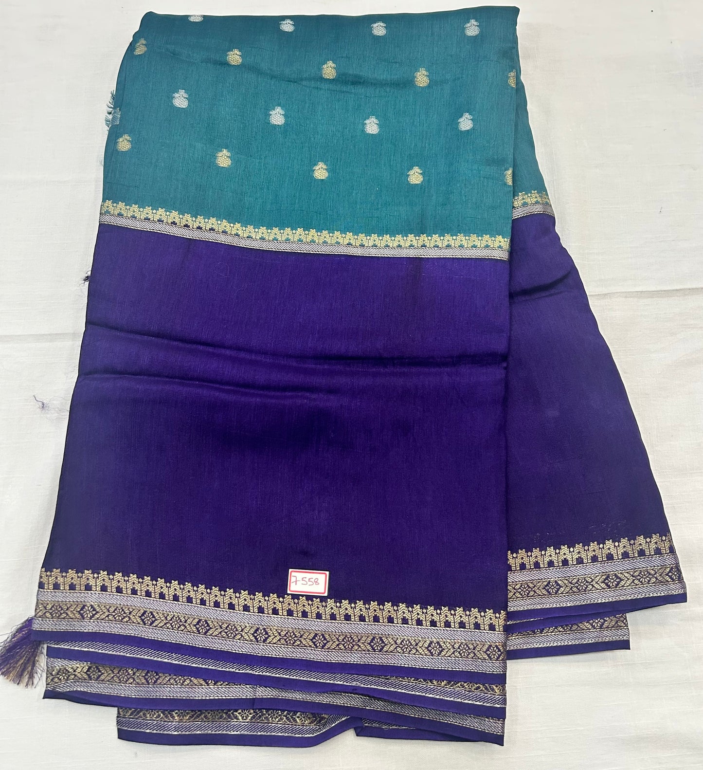 Vintage Russian Crepe saree
