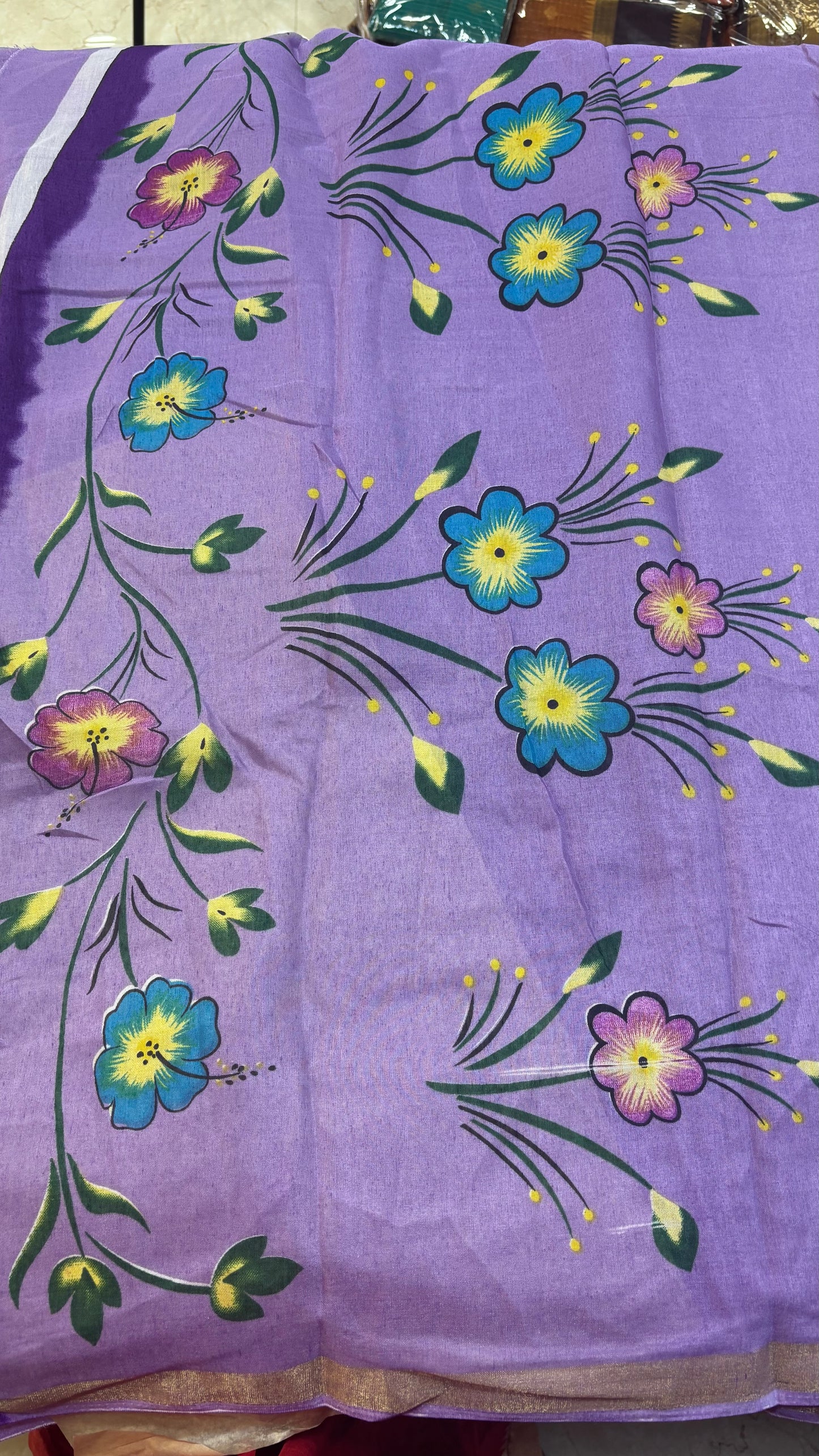 Fancy Mangalgiri Bandini print Saree