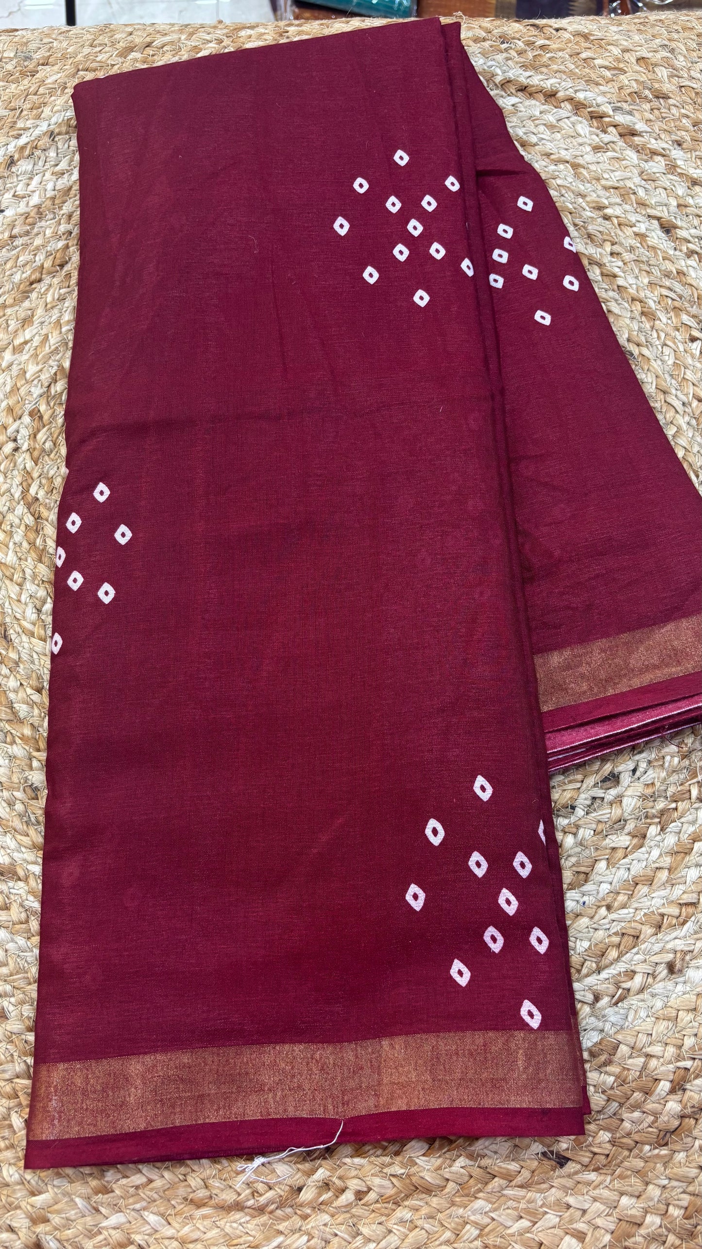 Fancy Mangalgiri Bandini print Saree
