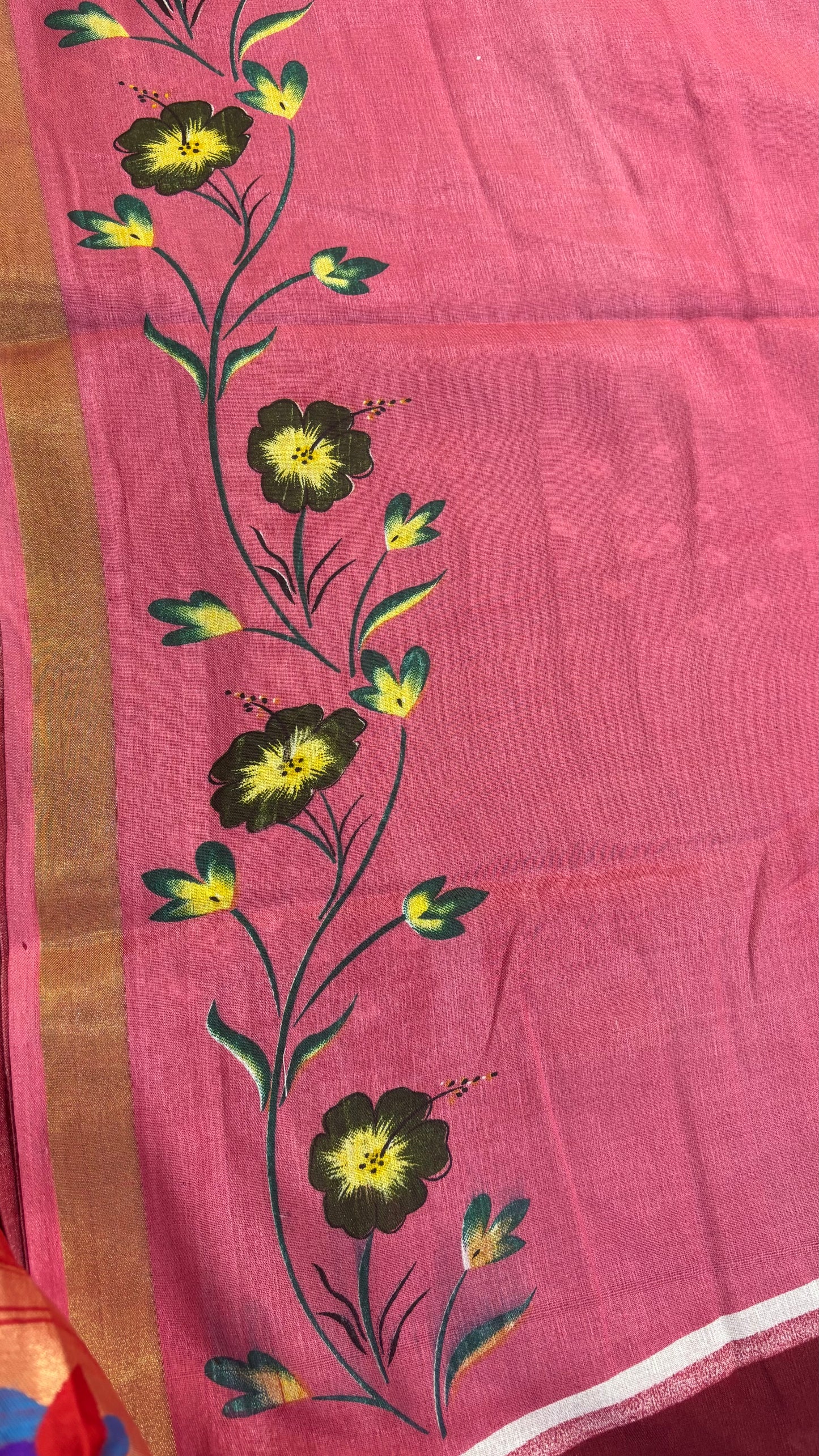 Fancy Mangalgiri Bandini print Saree