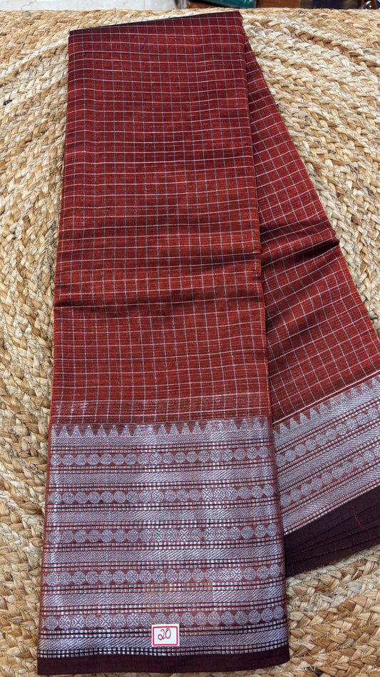 Mangalgiri Checks Saree