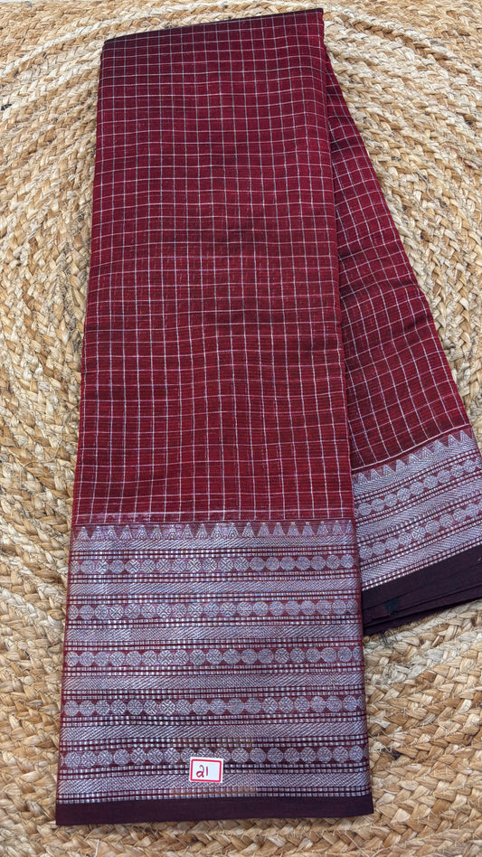 Mangalgiri Checks Saree