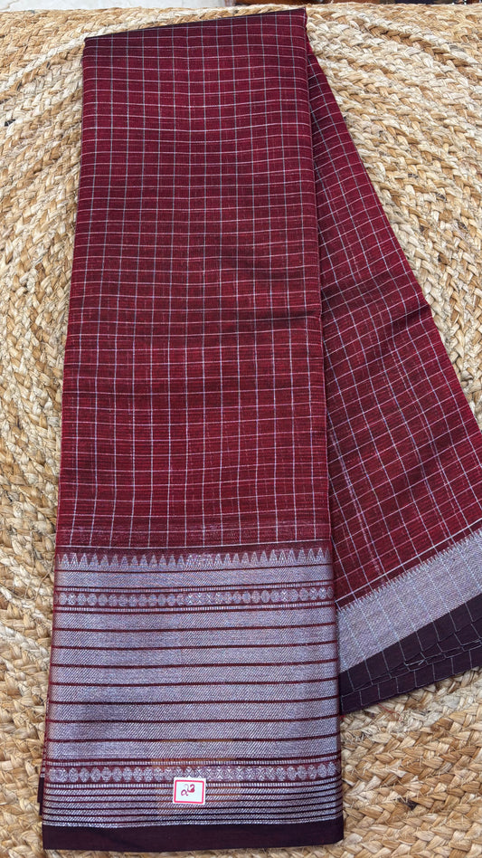 Mangalgiri Checks Saree