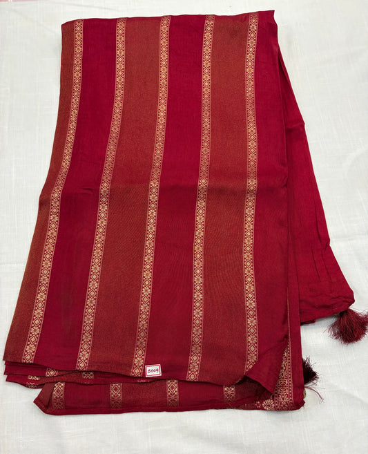 Pure Russian Crepe Sarees