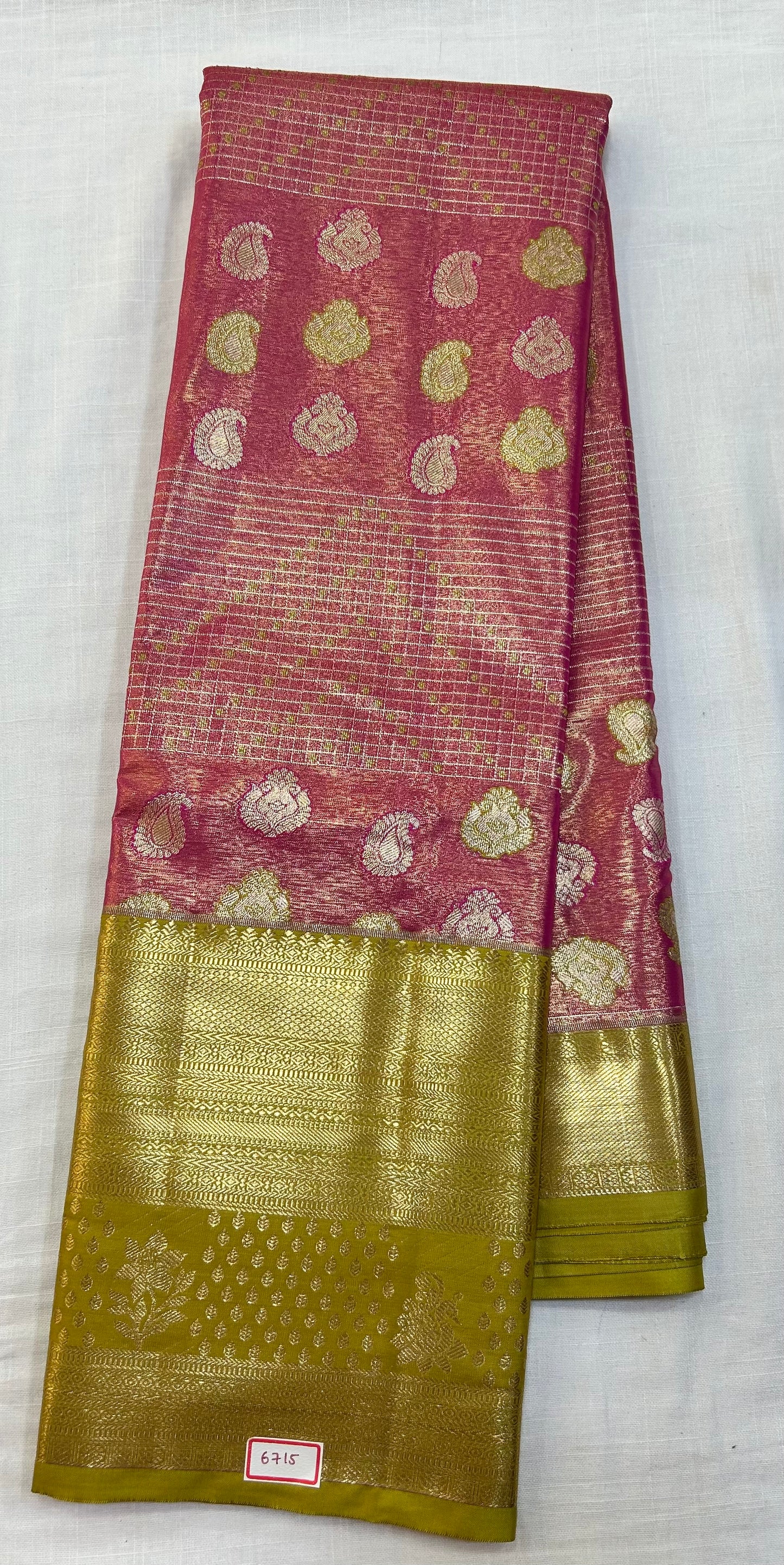 Semi Kanchi Tissue Pattu Sarees