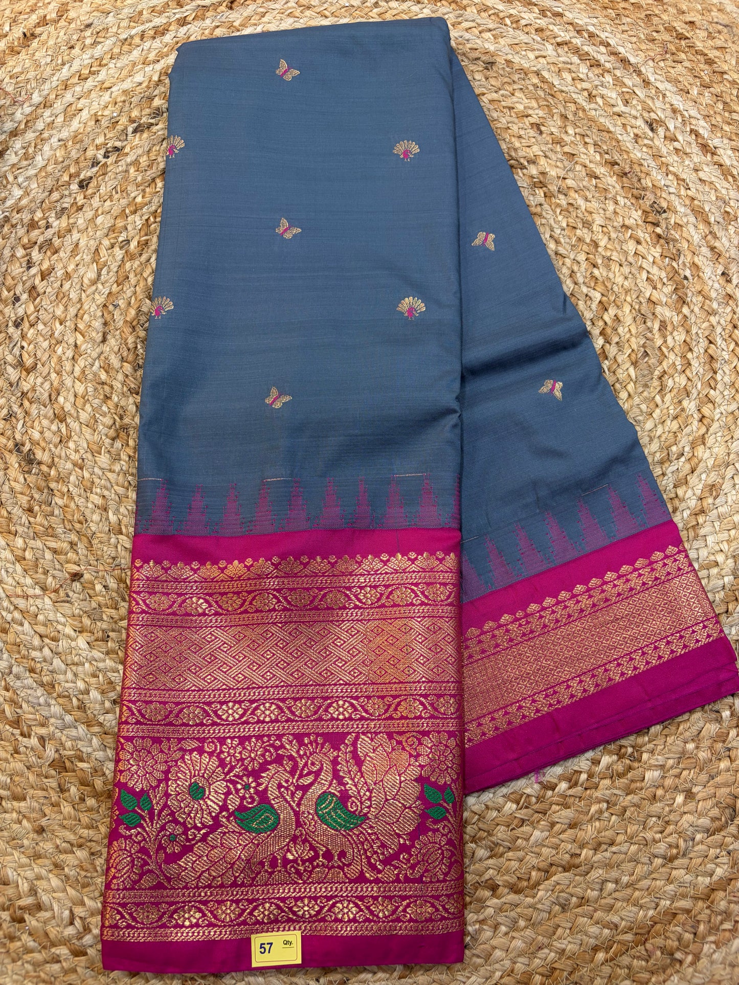Semi gadwal Silk Saree B57