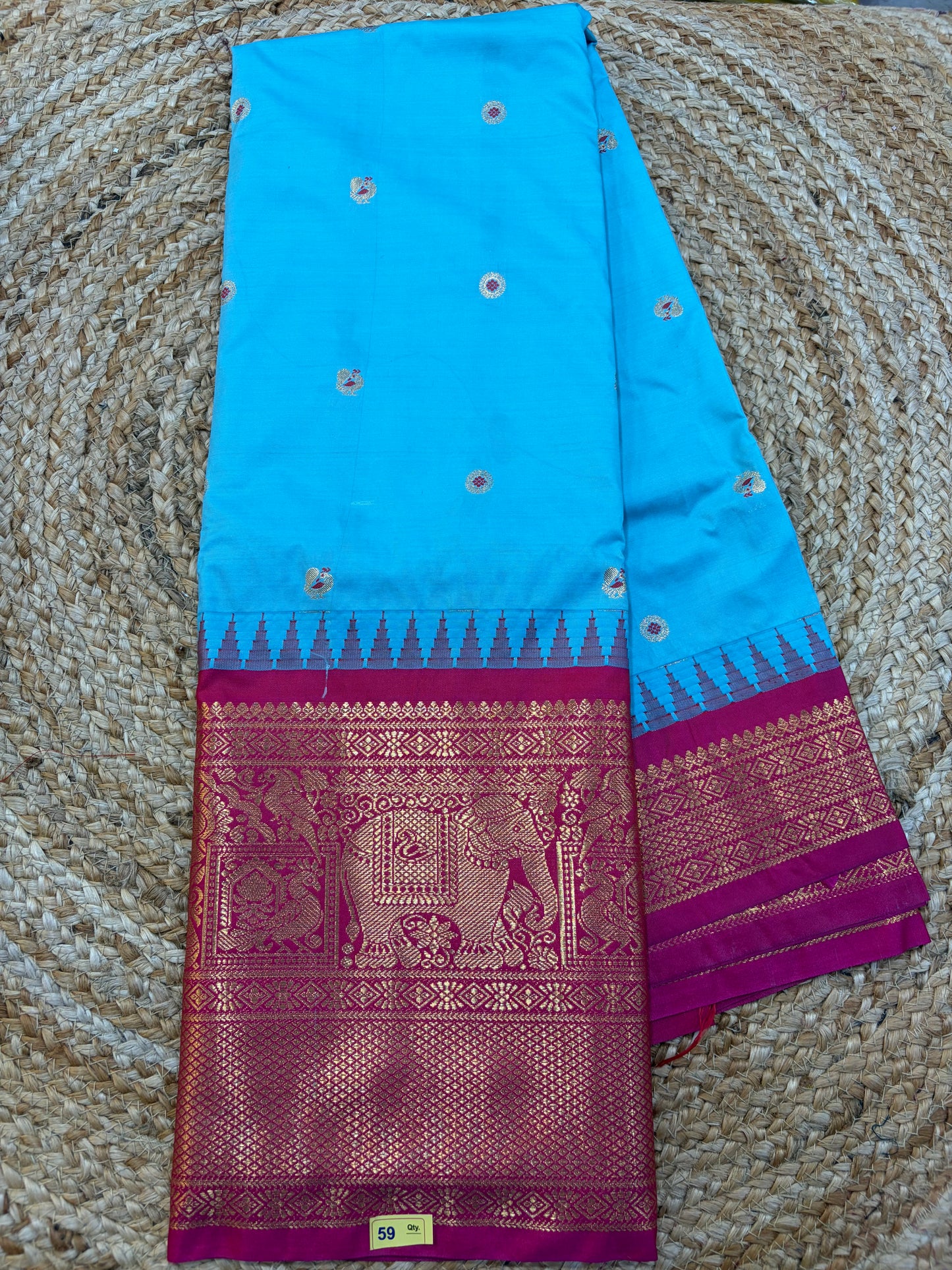 Semi gadwal Silk Saree B59