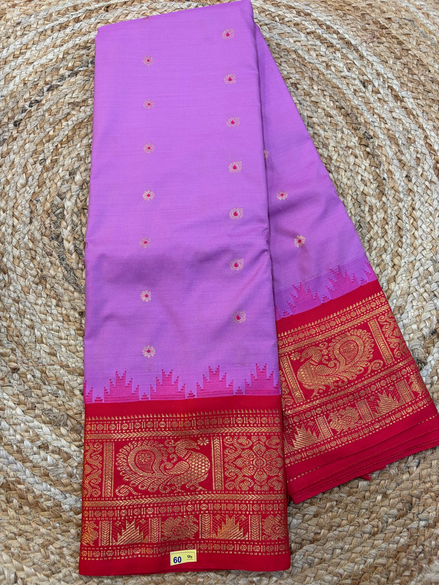 Semi gadwal Silk Saree B60