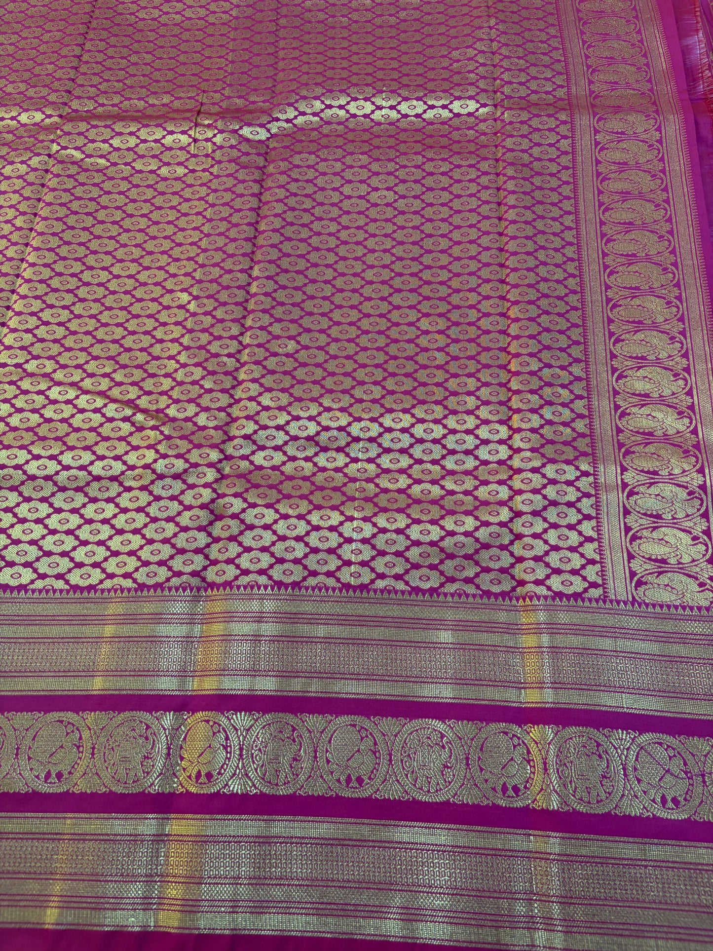 Semi Gadwal Silk Sareees