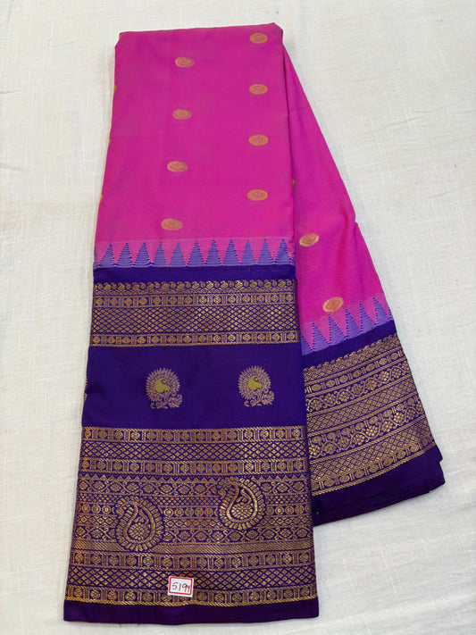 Semi Gadwal Silk Saree