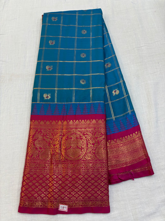 Semi Gadwal Silk Saree