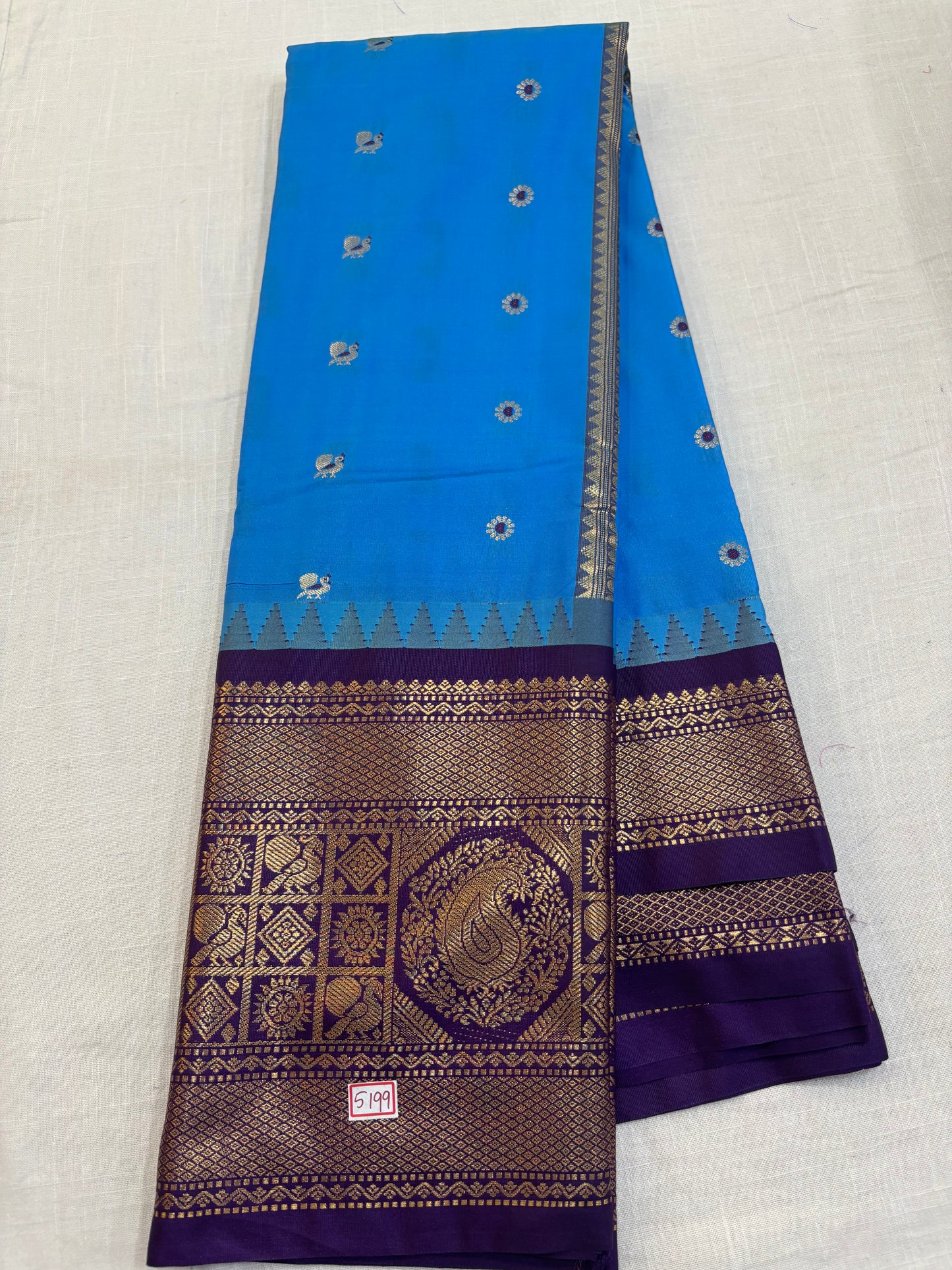 Semi Gadwal Silk Saree