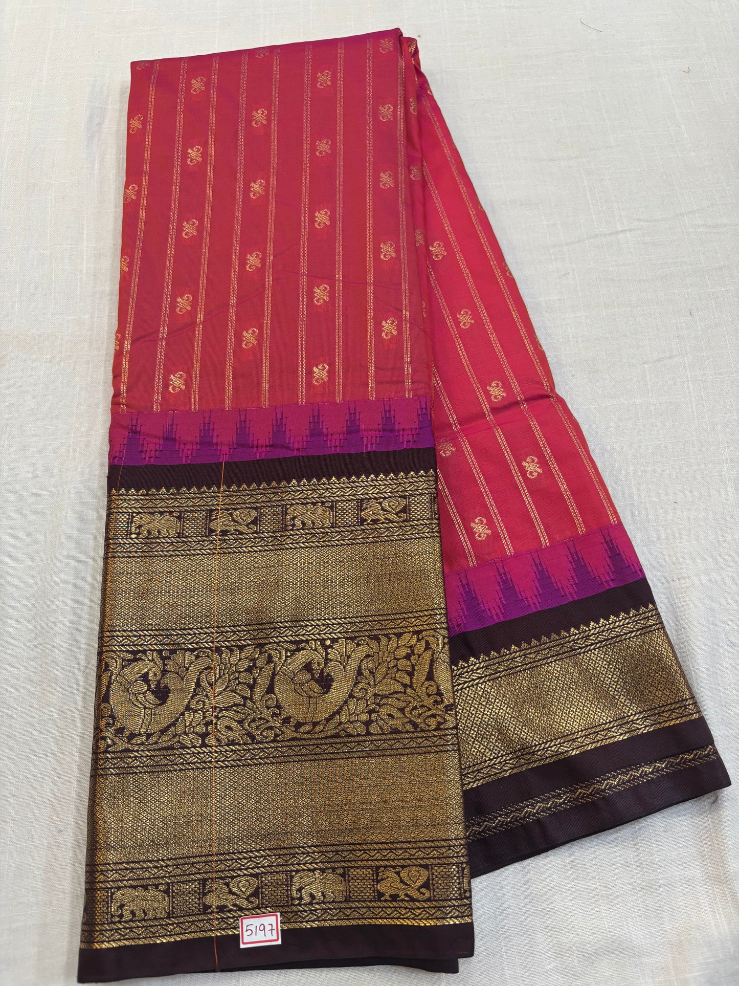 Semi Gadwal Silk Saree