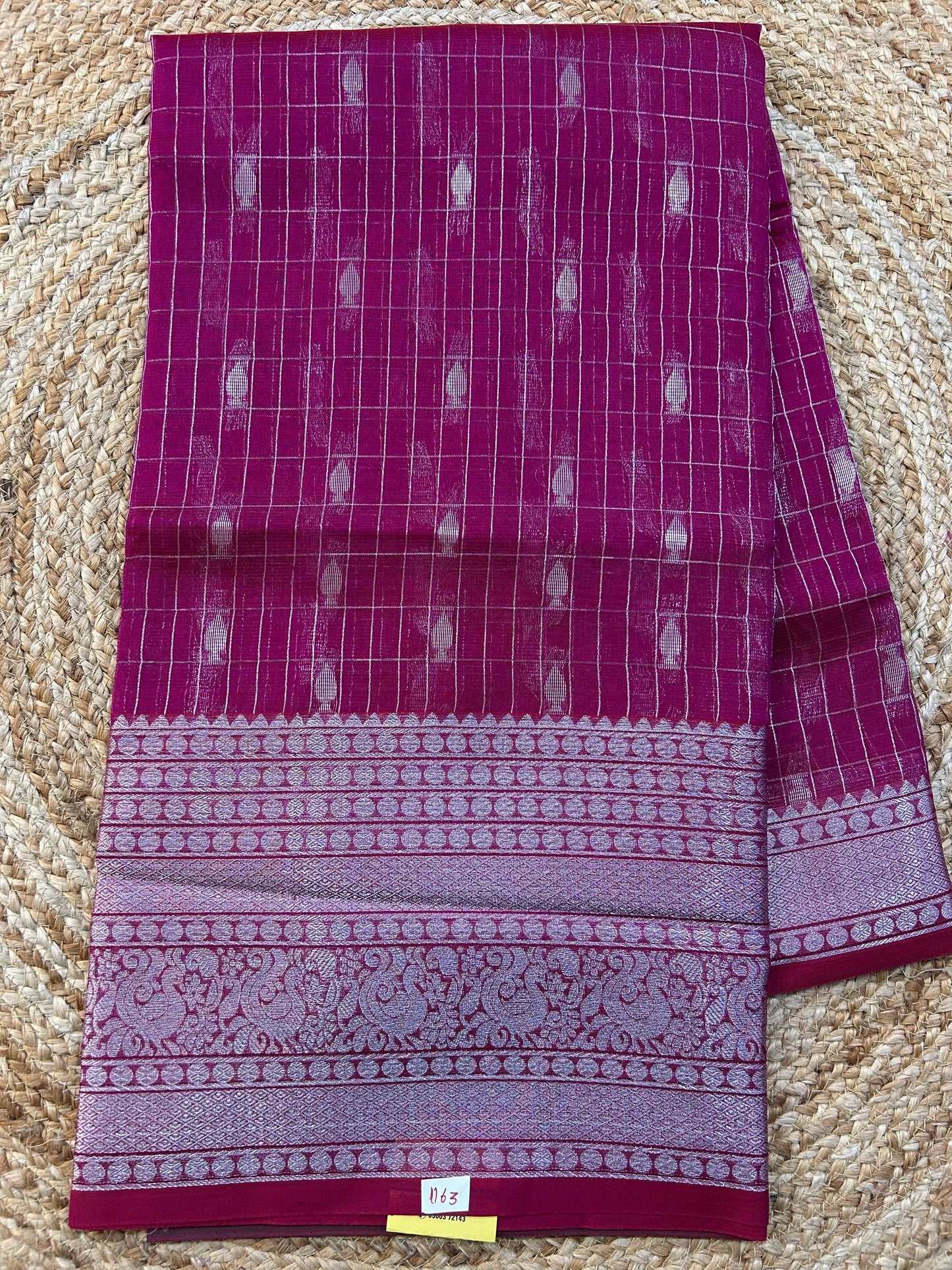 Mangalgiri Silk Saree Big border