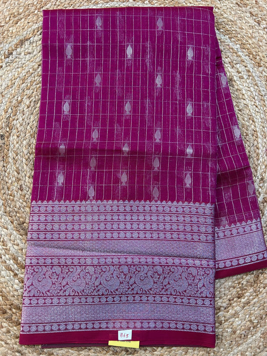 Mangalgiri Silk Saree Big border