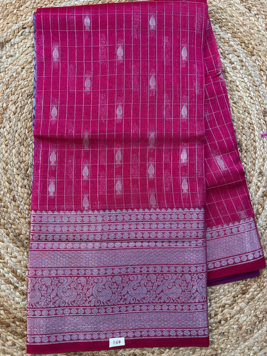 Mangalgiri Silk Saree Big border