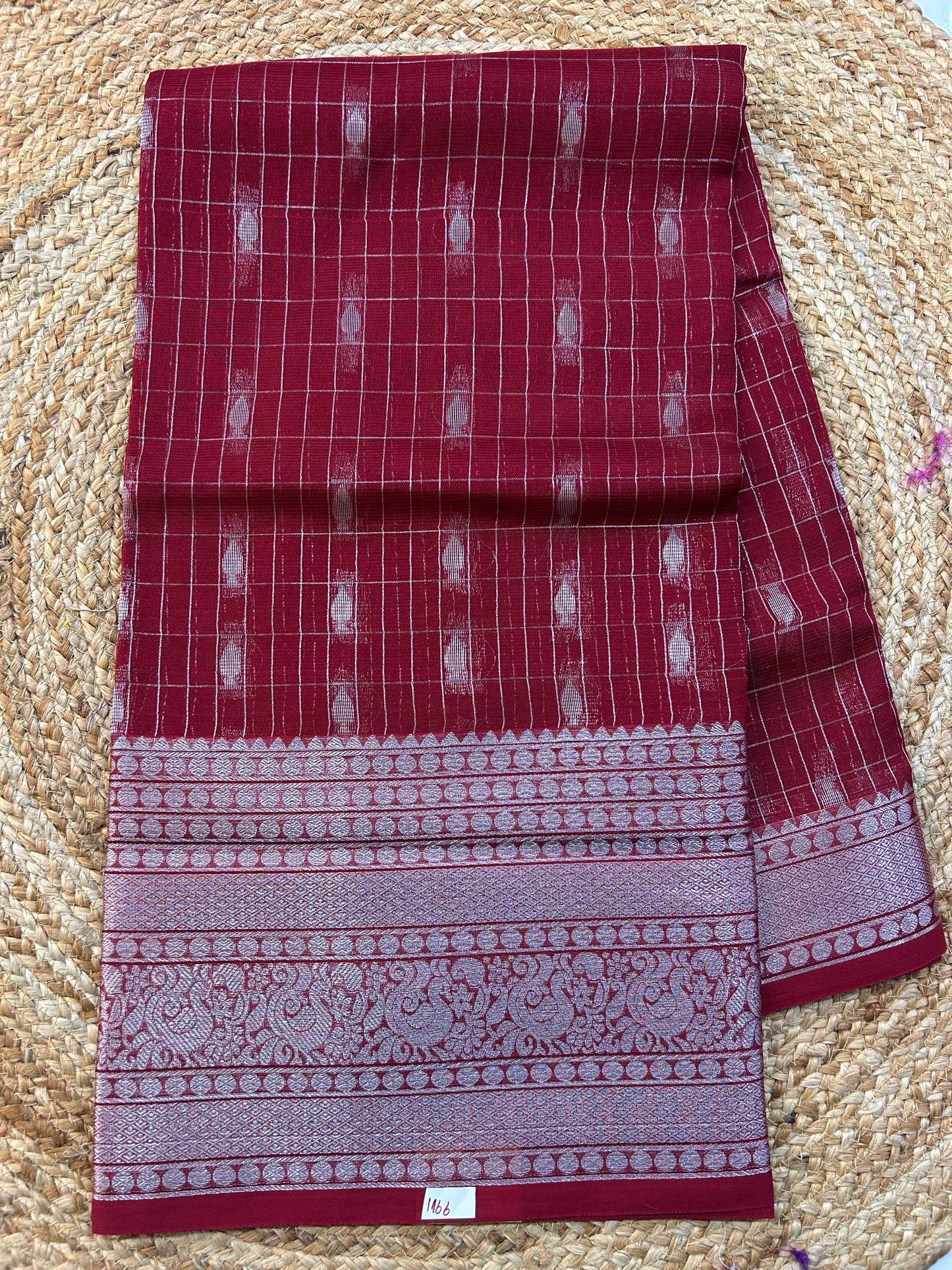 Mangalgiri Silk Saree Big border