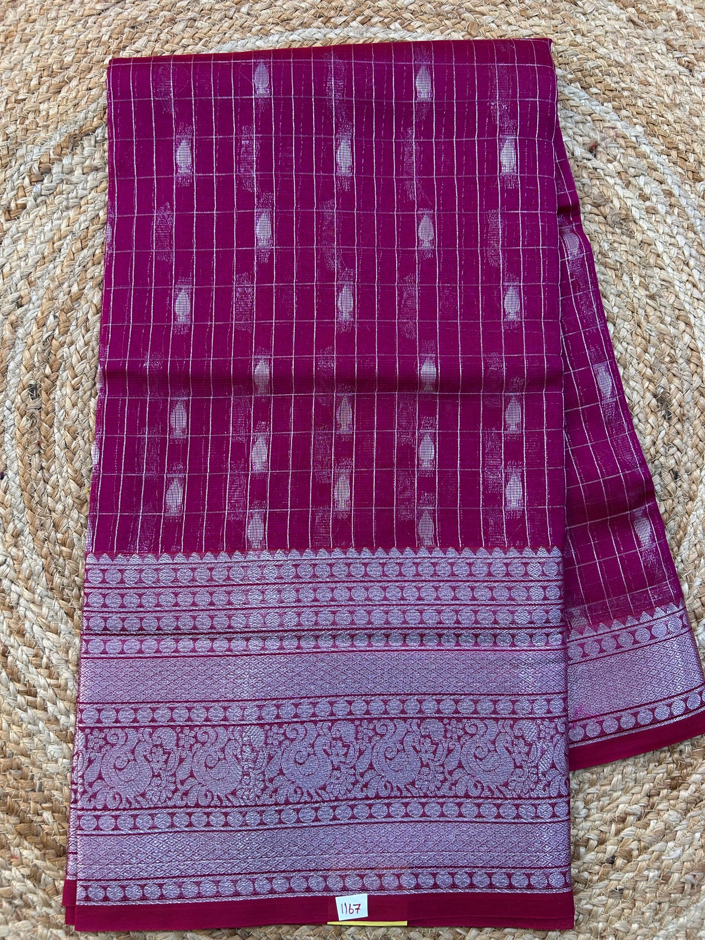 Mangalgiri Silk Saree Big border