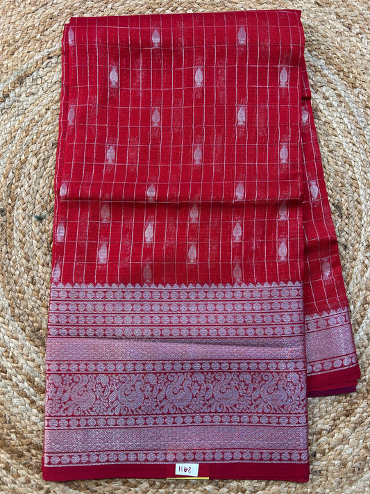 Mangalgiri Silk Saree Big border