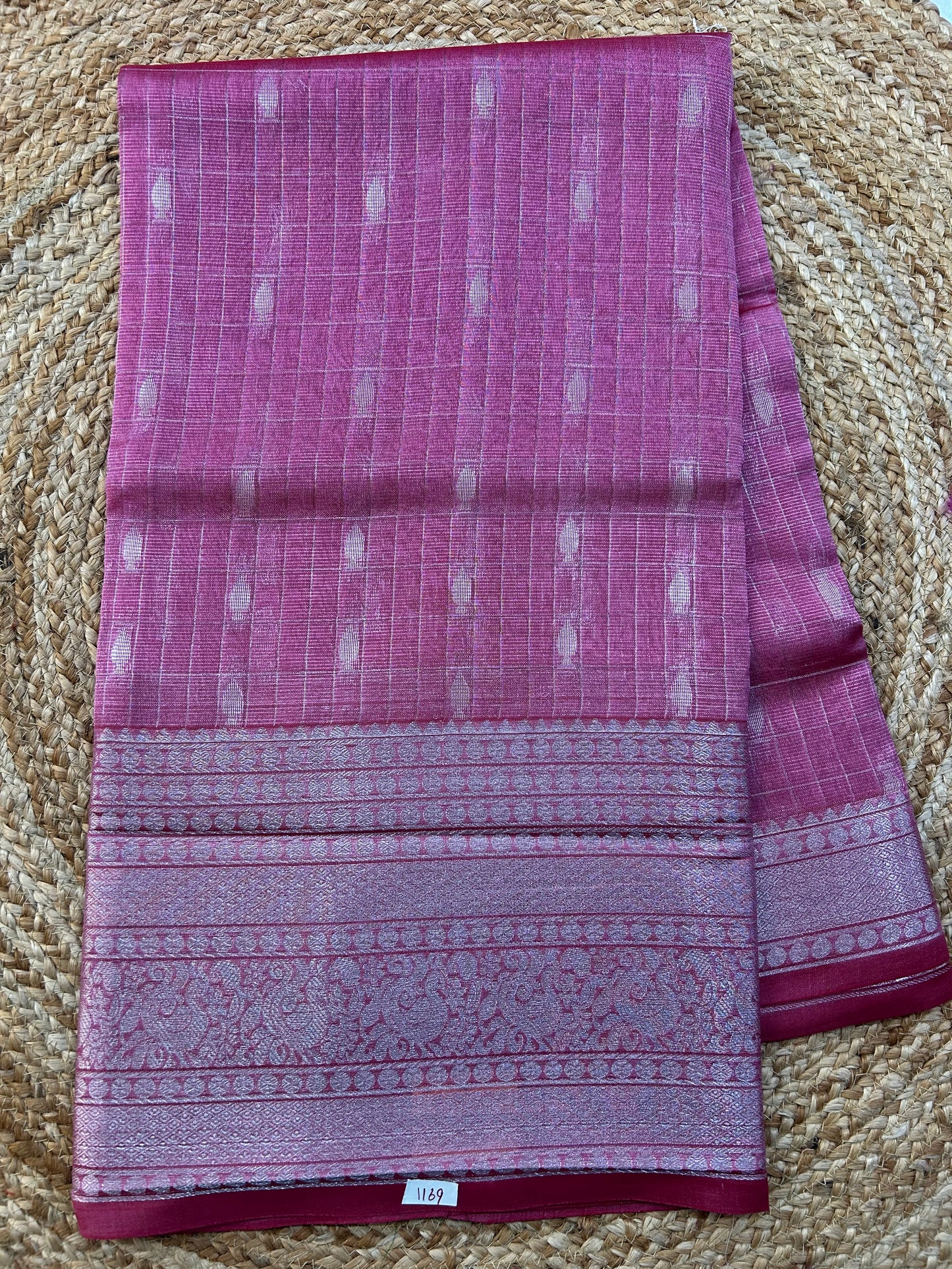 Mangalgiri Silk Saree Big border