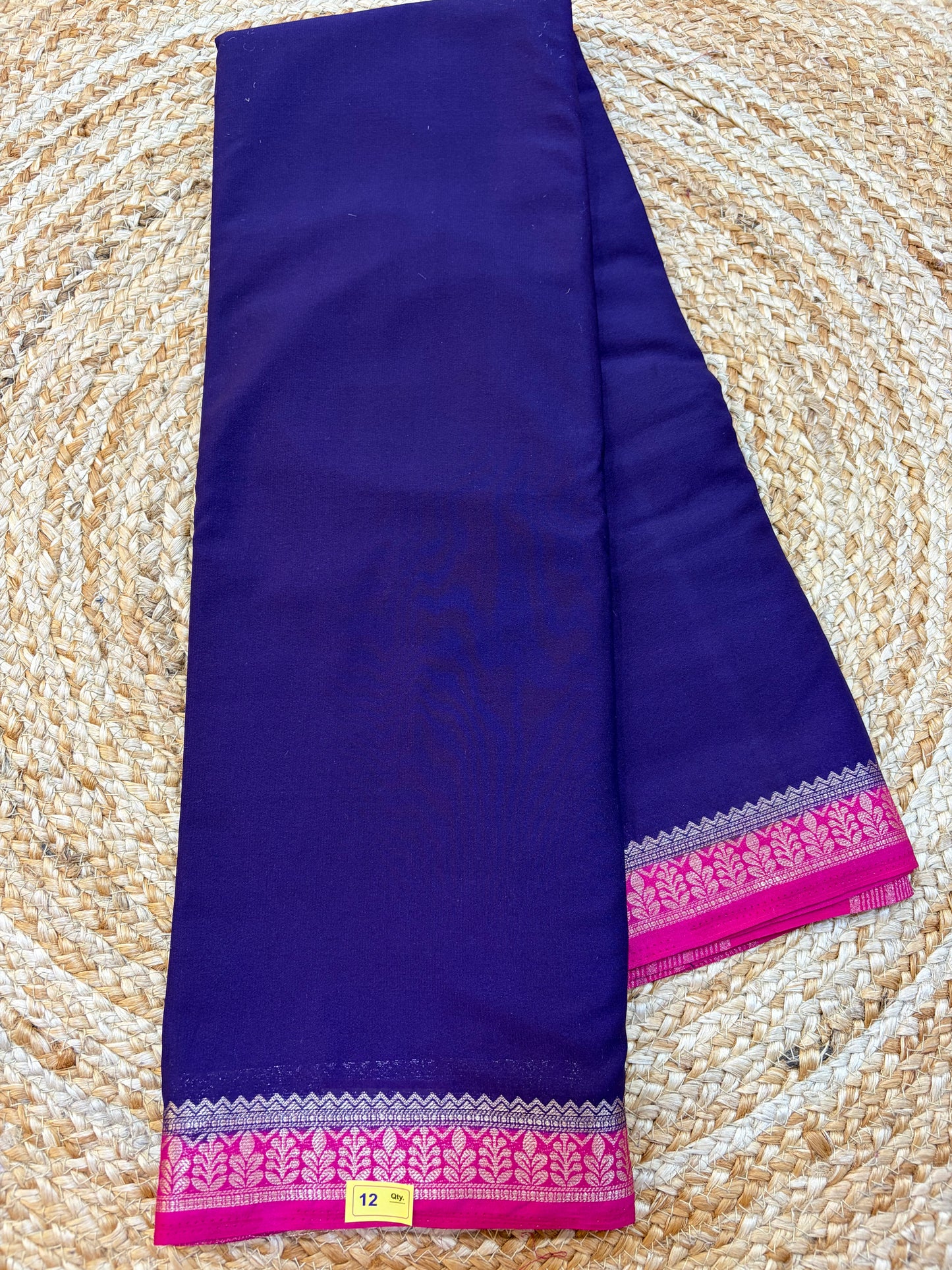 Mysore Crepe Small Borders C12