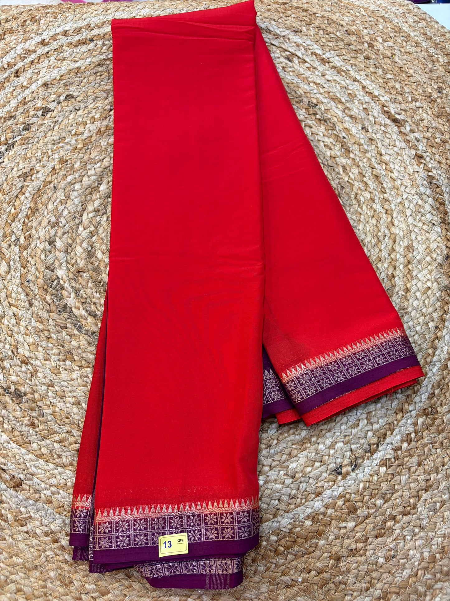 Mysore Crepe Small Borders C13