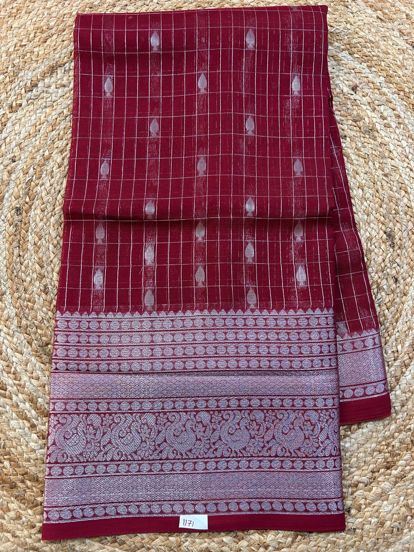 Mangalgiri Silk Saree Big border