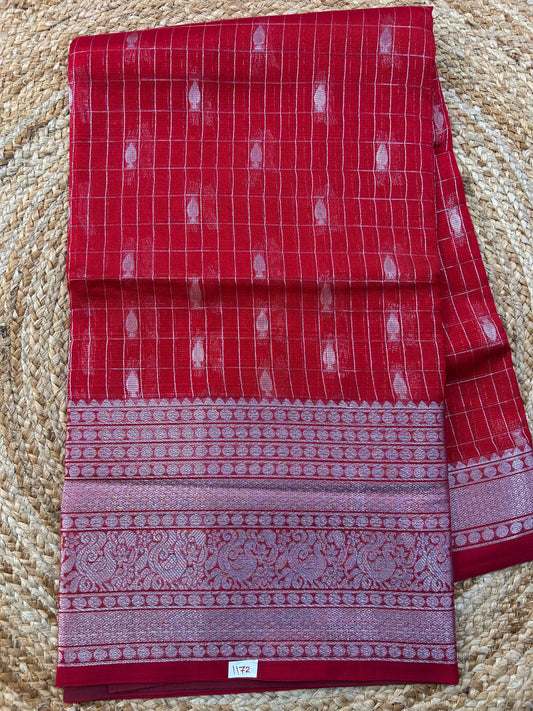 Mangalgiri Silk Saree Big border