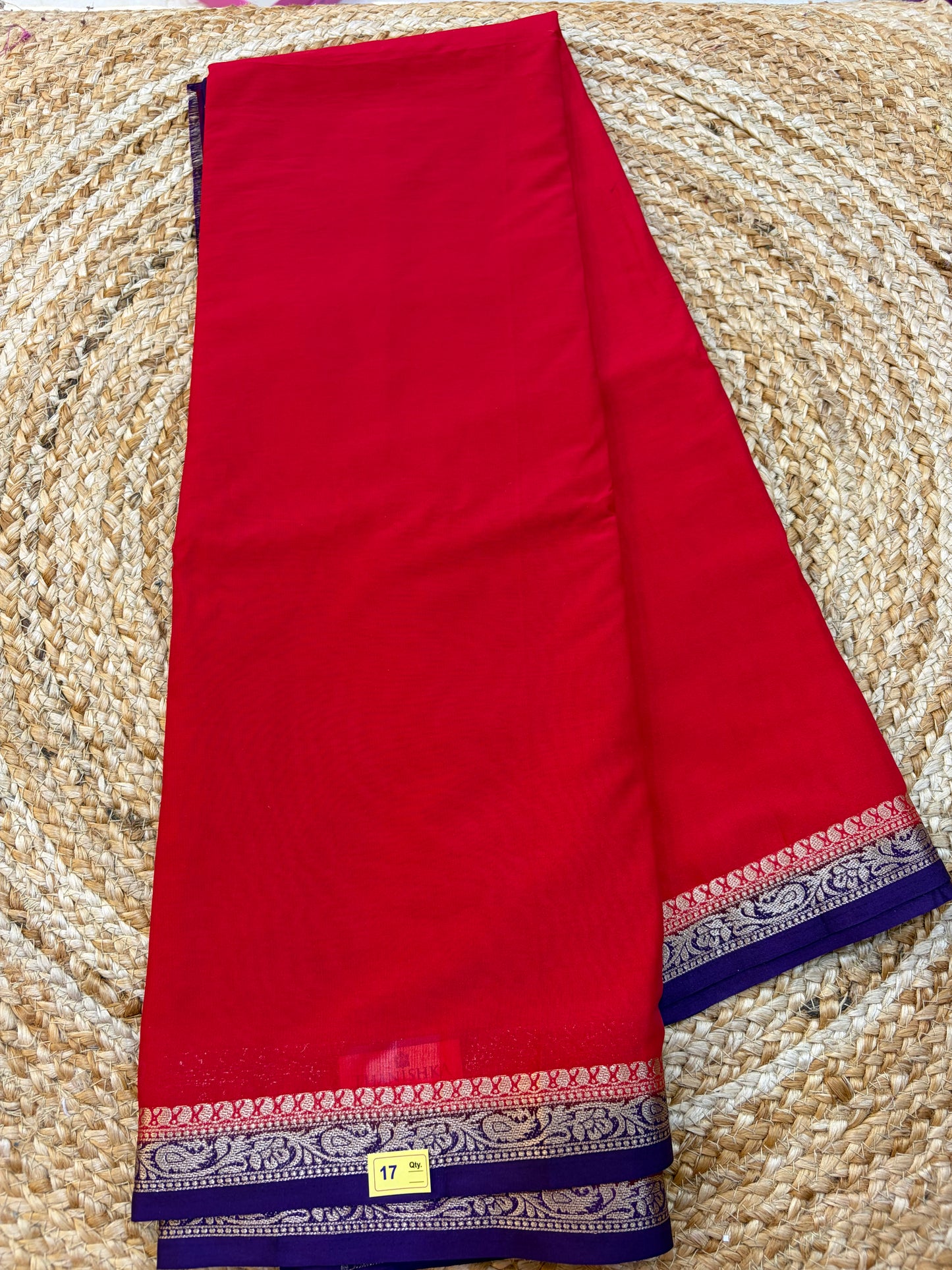 Mysore Crepe Small Borders C17
