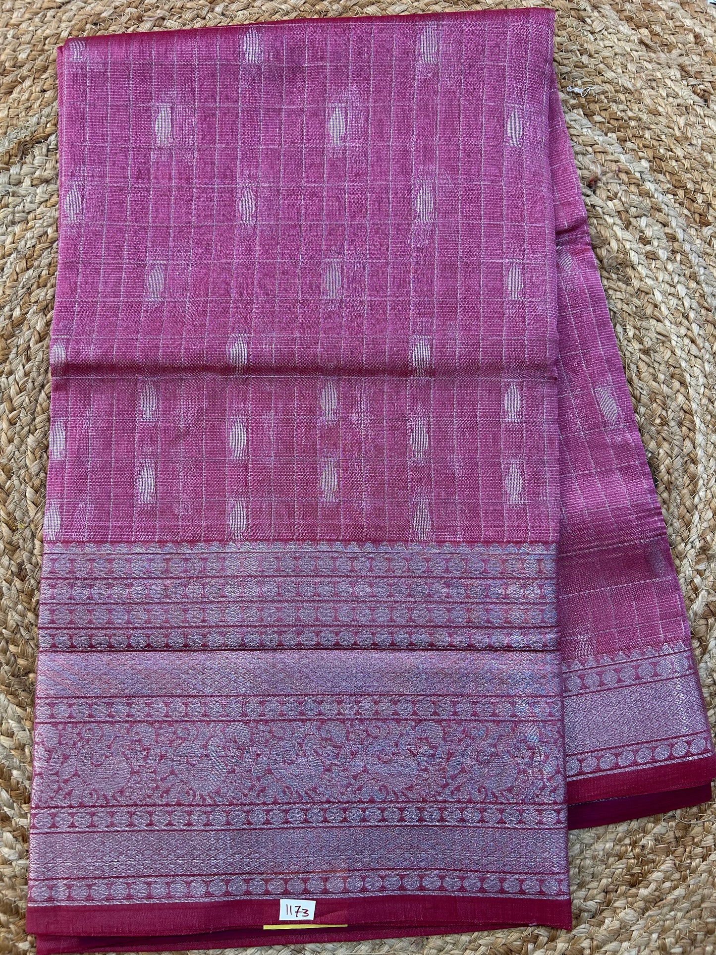 Mangalgiri Silk Saree Big border