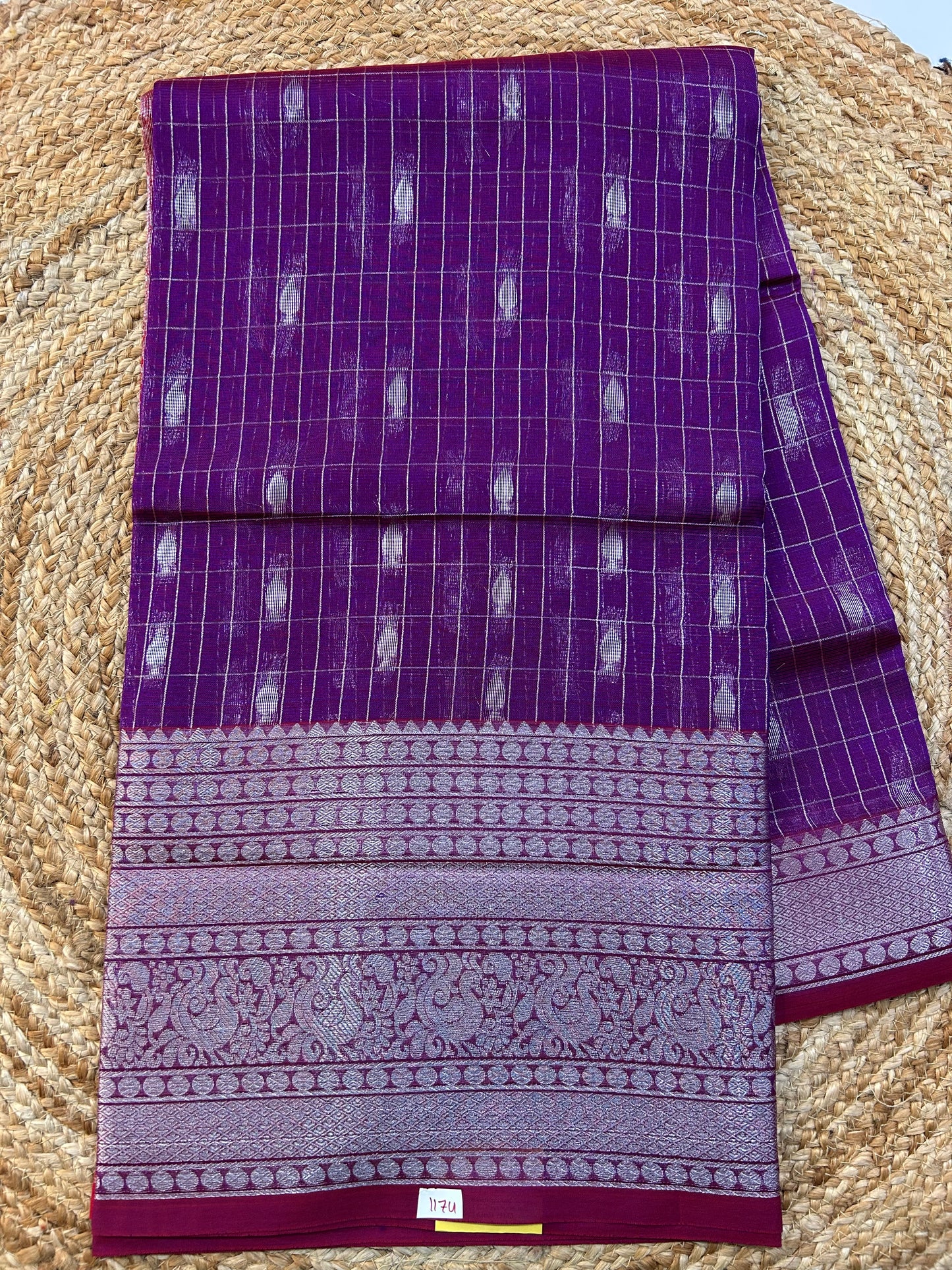 Mangalgiri Silk Saree Big border