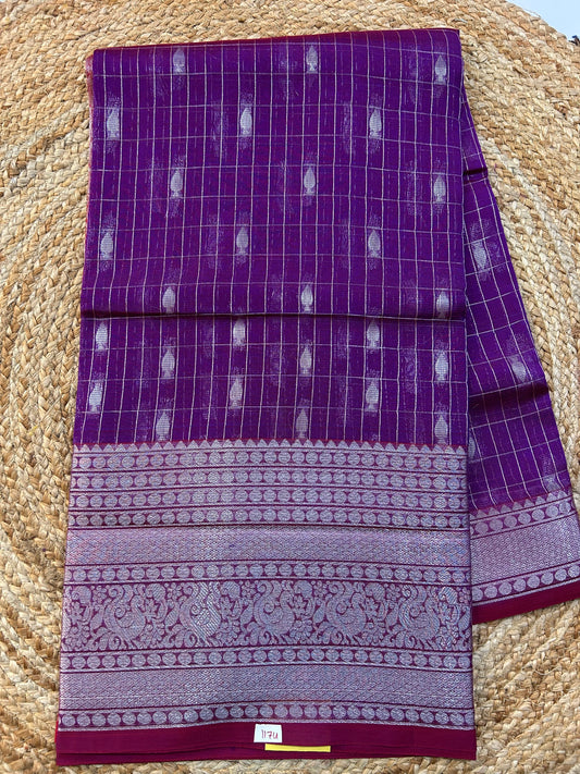 Mangalgiri Silk Saree Big border