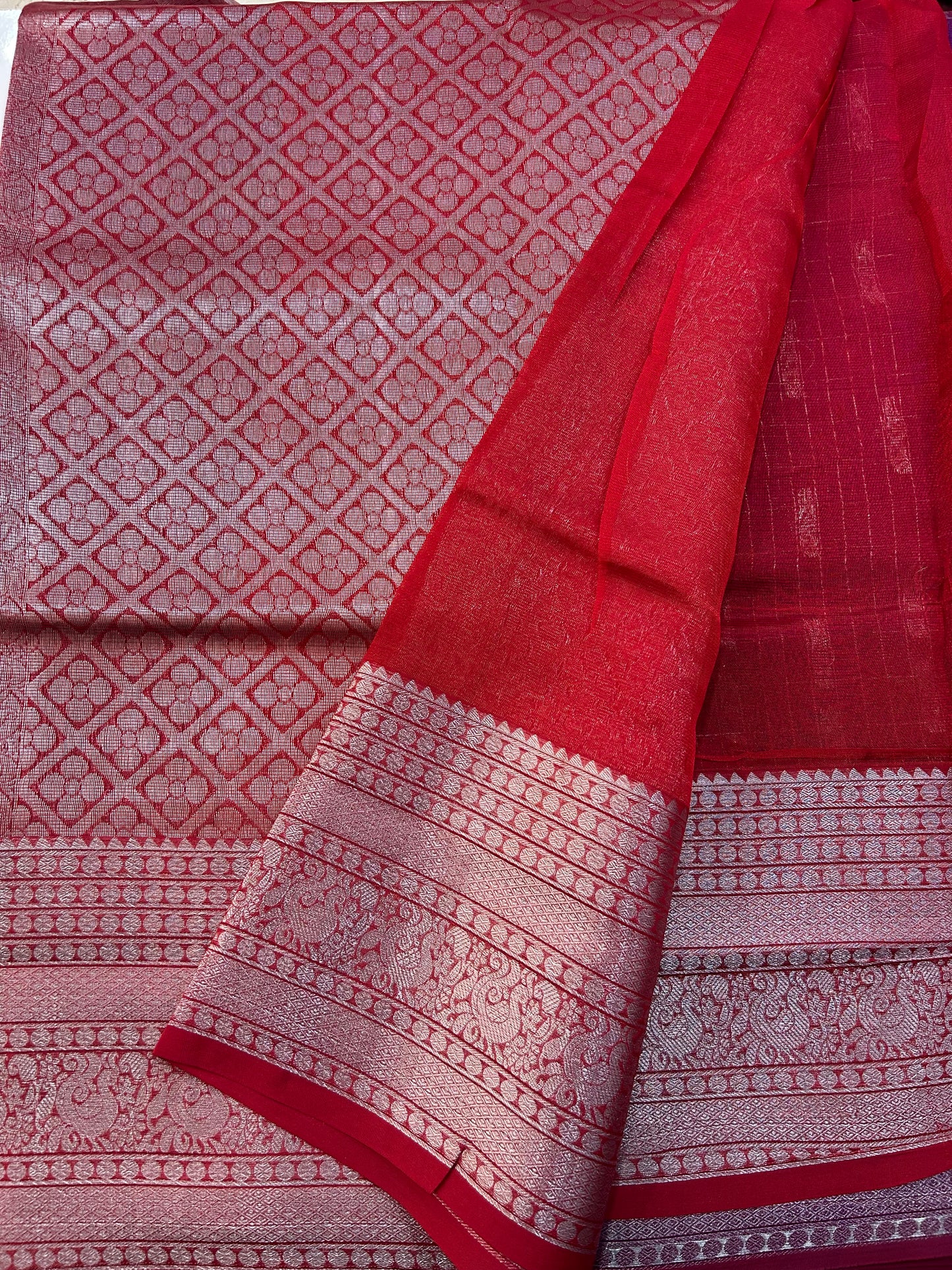 Mangalgiri Silk Saree Big border