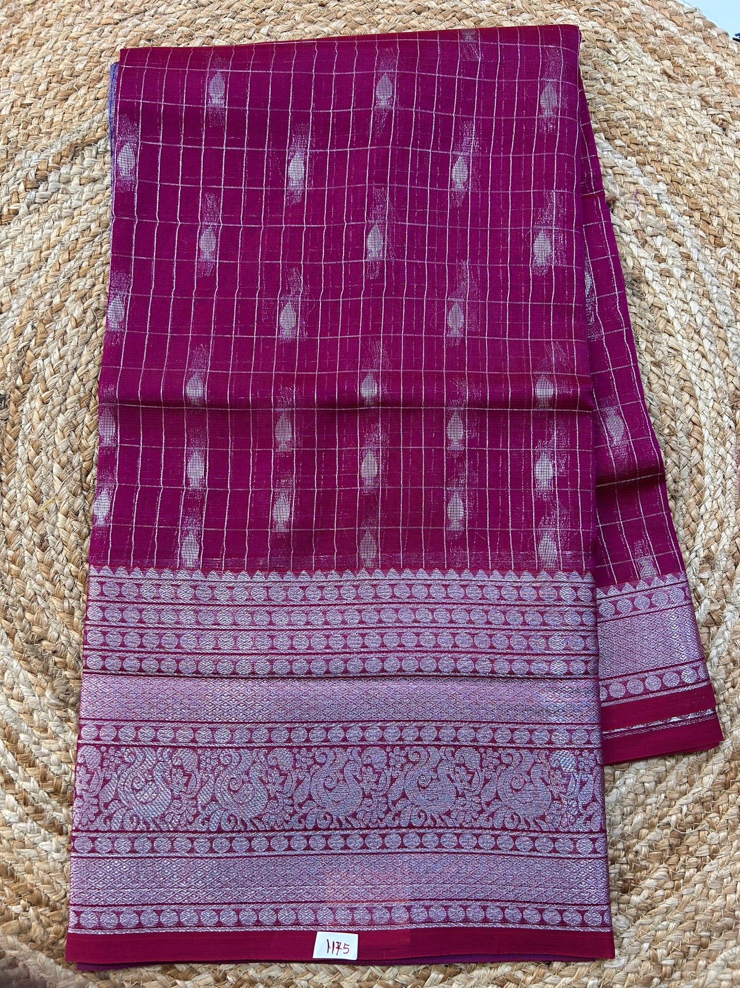 Mangalgiri Silk Saree Big border