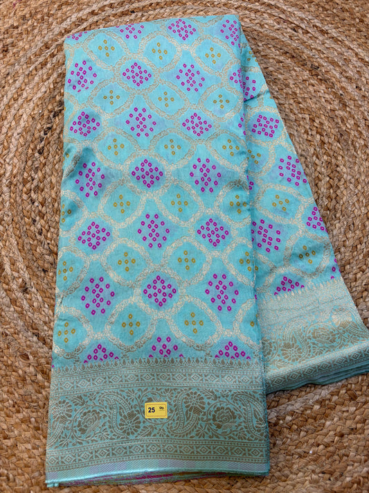 Russian Crepe saree Bandini Design C25