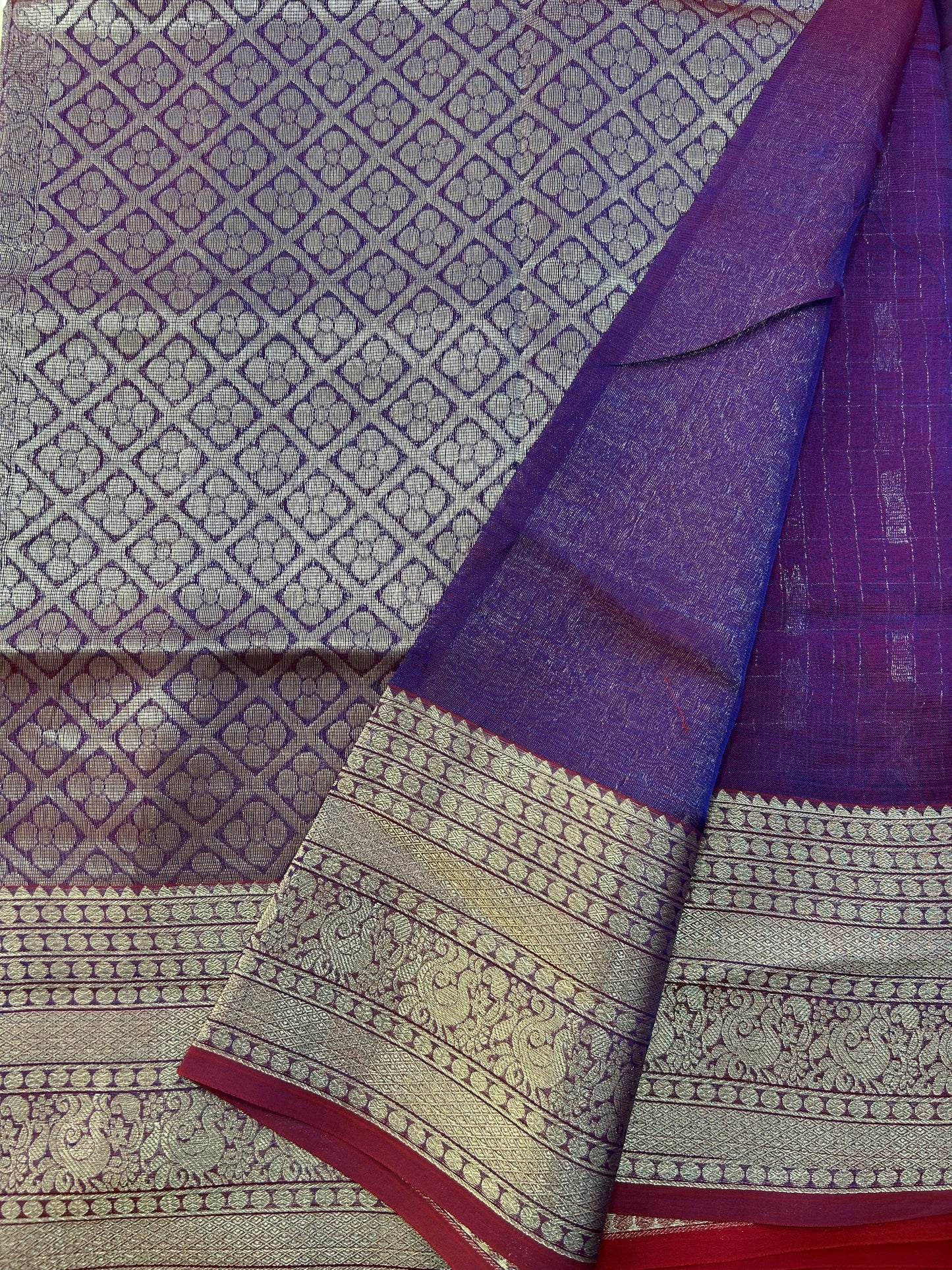 Mangalgiri Silk Saree Big border