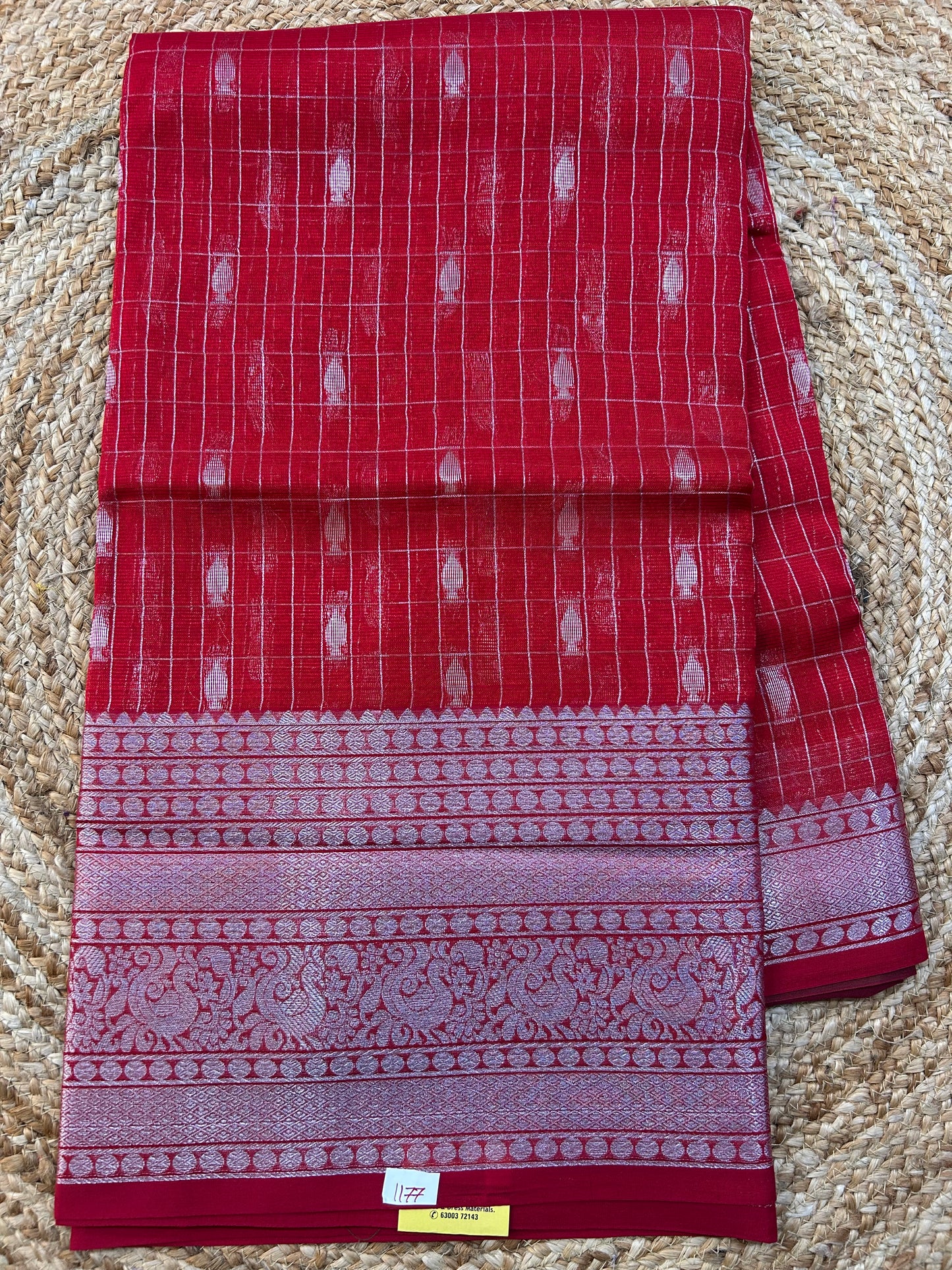 Mangalgiri Silk Saree Big border