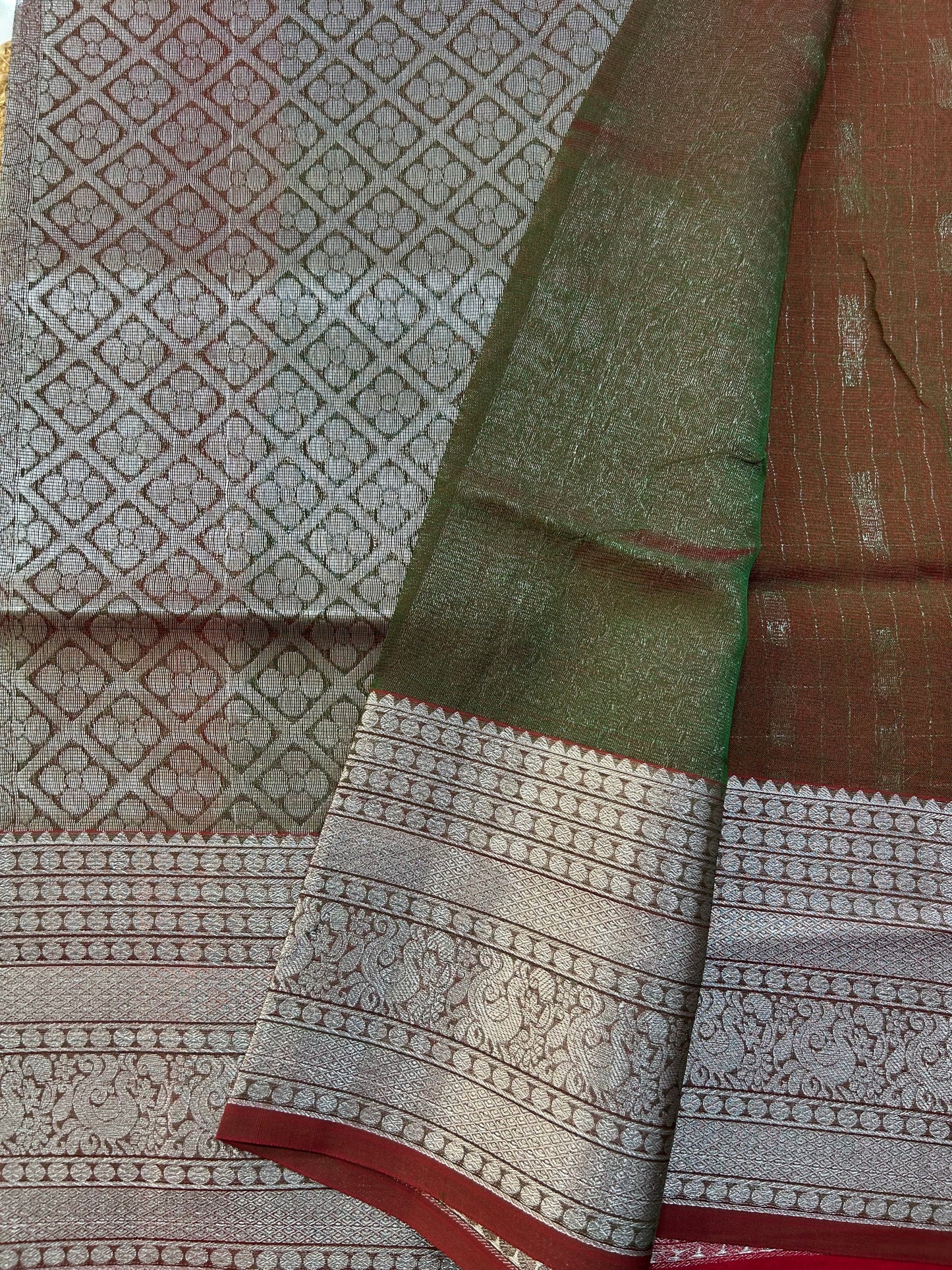 Mangalgiri Silk Saree Big border
