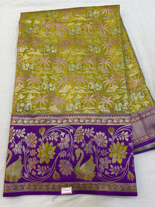 Meenakari Semi Kanchi Pattu Sarees