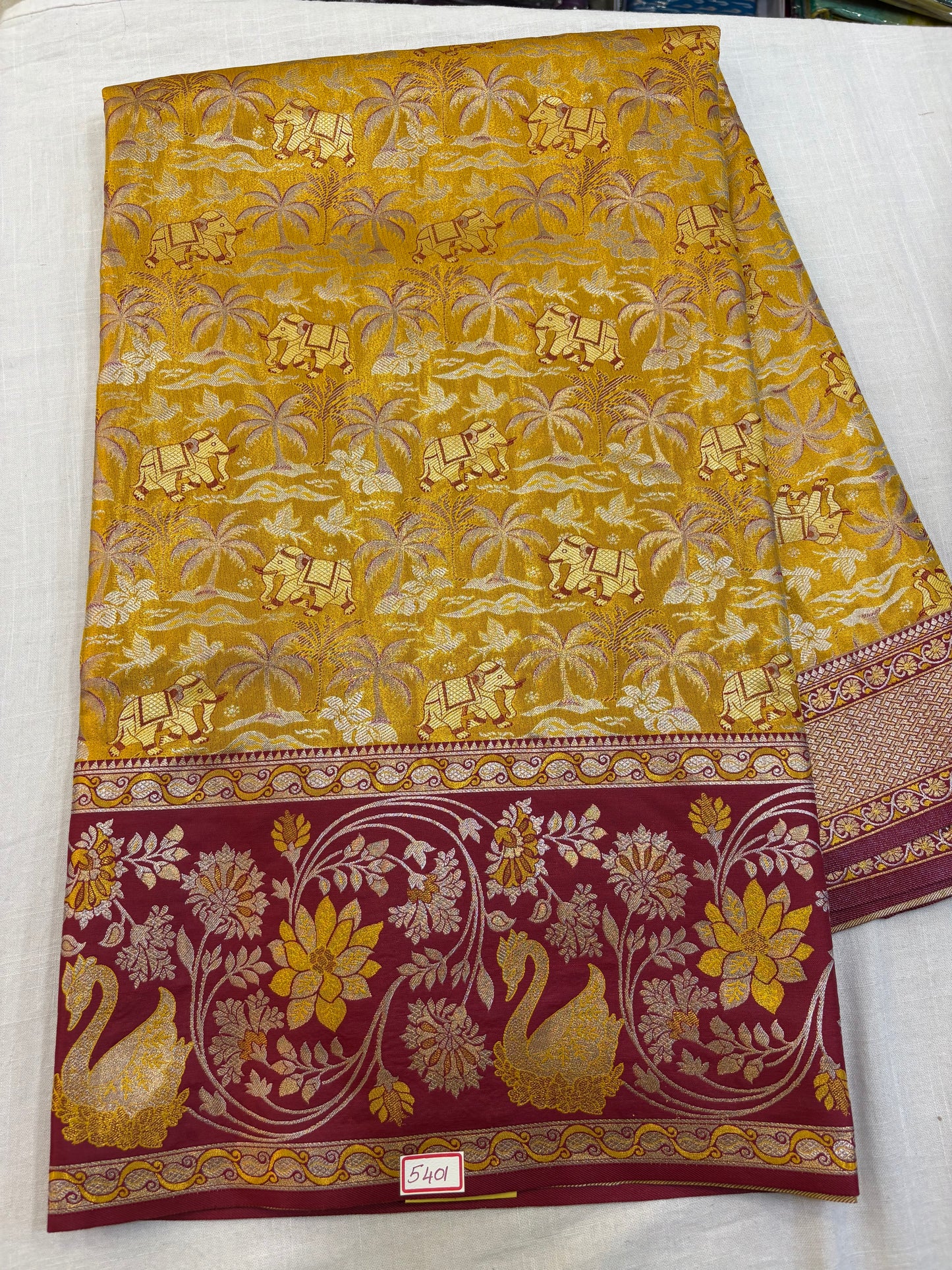 Meenakari Semi Kanchi Pattu Sarees