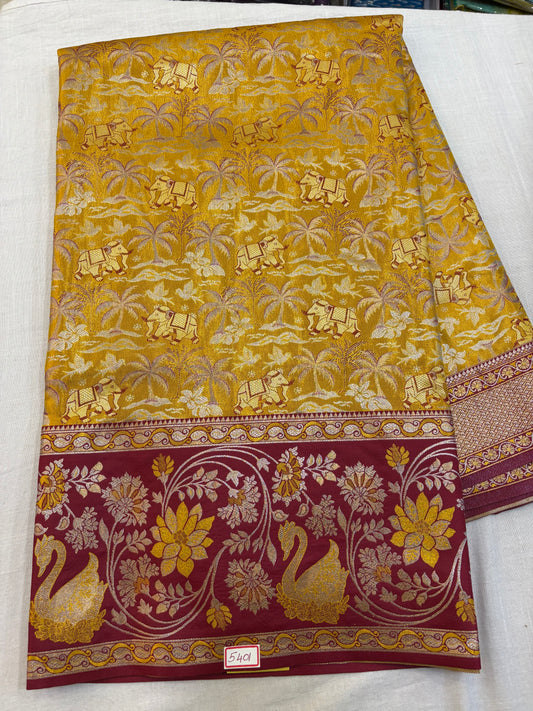 Meenakari Semi Kanchi Pattu Sarees