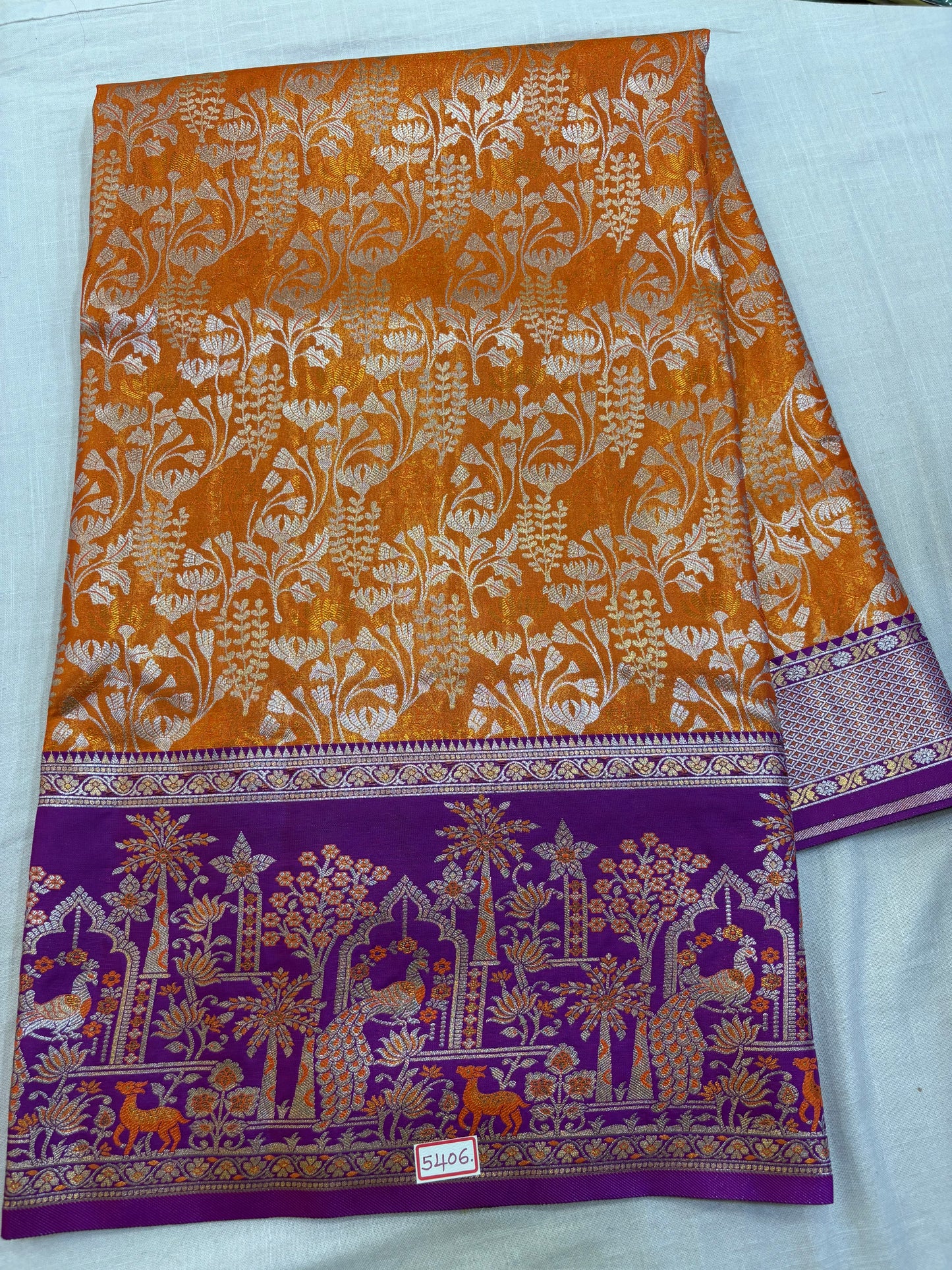 Meenakari Semi Kanchi Pattu Sarees
