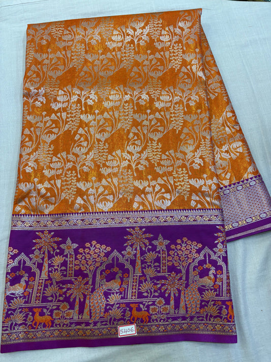 Meenakari Semi Kanchi Pattu Sarees